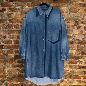 MM6 Maison Margiela oversized denim shirt jacket